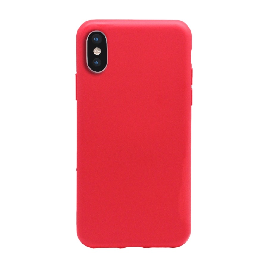Ferrelli Silicone etui iPhone Xs, rød billede 1