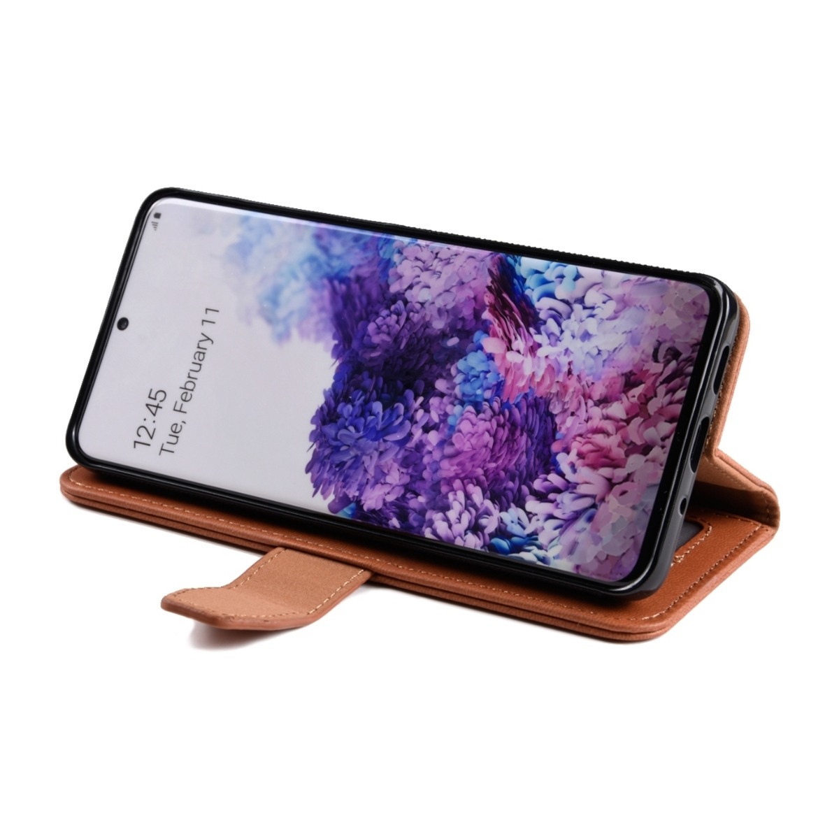 Ferrelli Duo Flip Cover Samsung Galaxy S20, brun billede 4