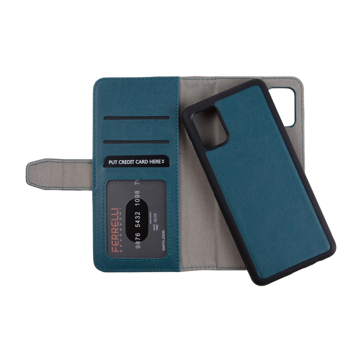 Ferrelli Duo Flip Cover Samsung Galaxy A71, grøn billede 2