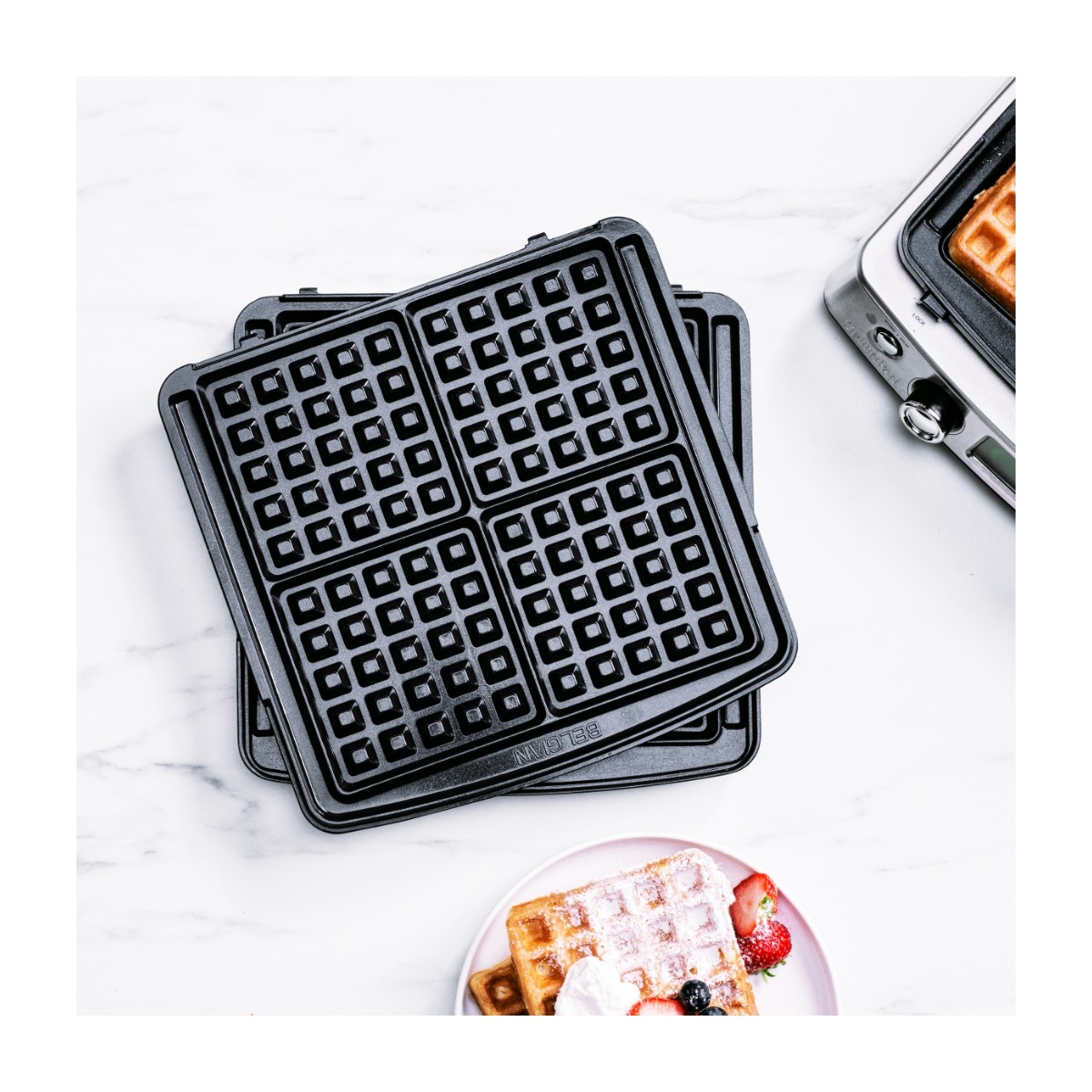 greenPan Belgian Waffle grillplader til vaffeljern billede 2