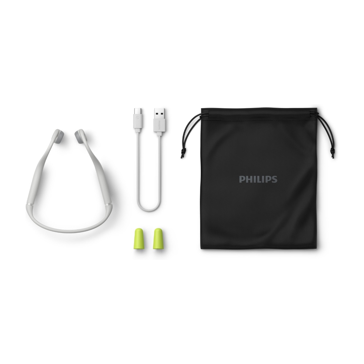 Philips TAK4607GY Bone Conduction hovedtelefoner, grå billede 3