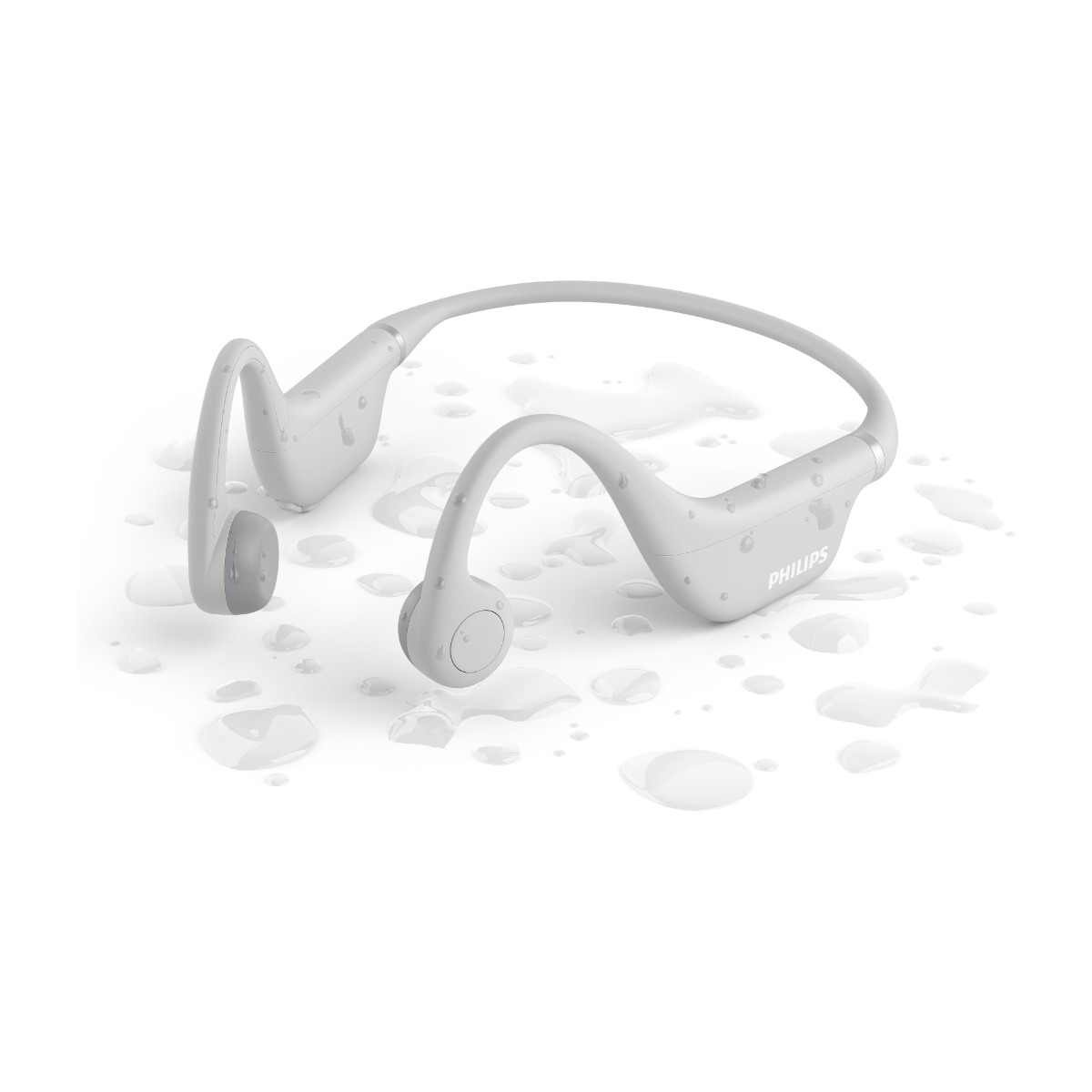 Philips TAK4607GY Bone Conduction hovedtelefoner, grå billede 2