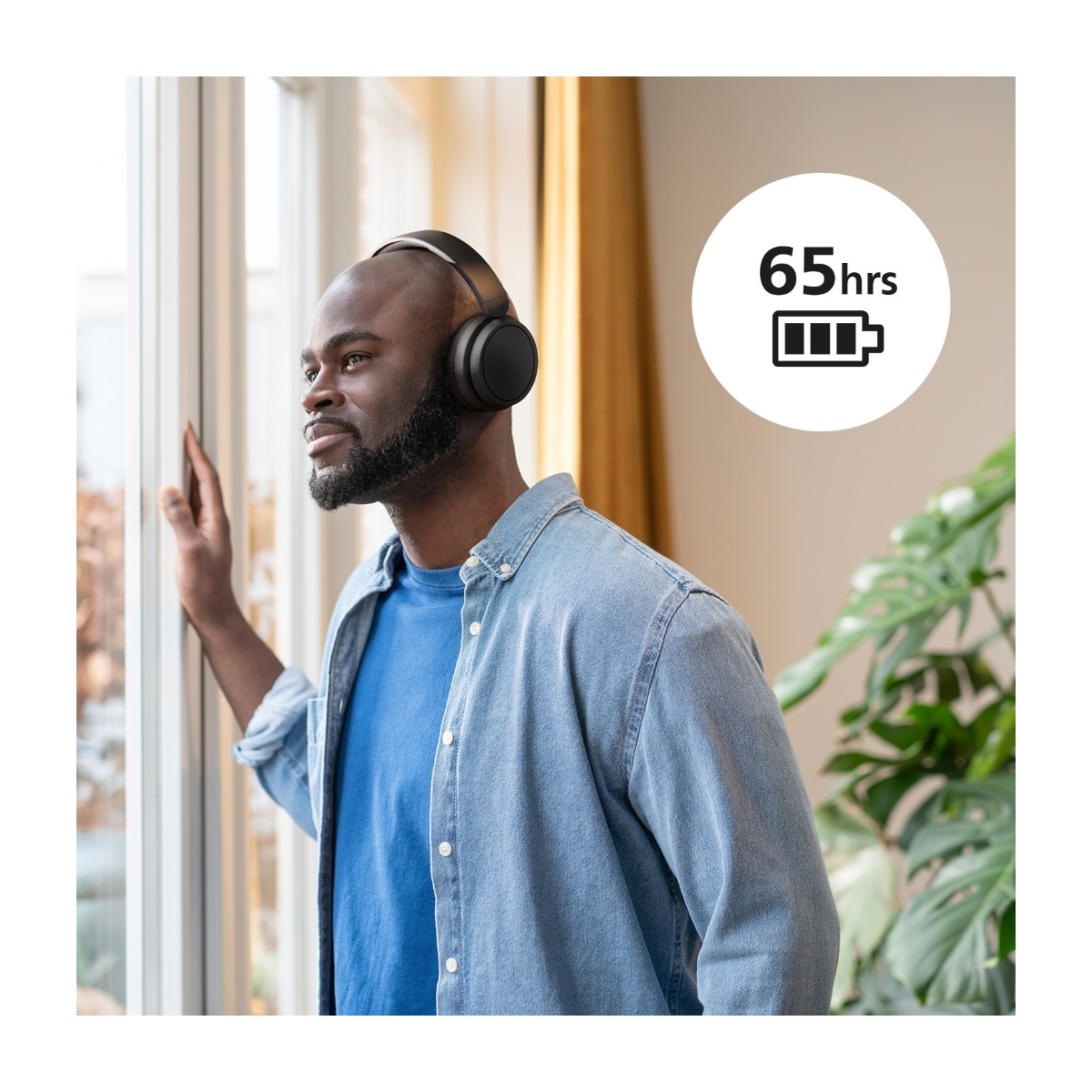 Philips TAH5209BK/00 - 5000 series - Trådløse over-ear-hovedtelefoner - Sort billede 3