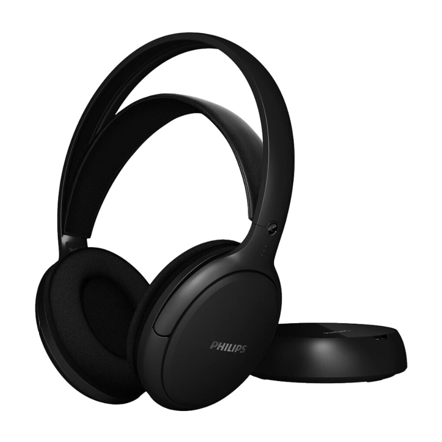 Philips SHC5200M2/12 trådløse TV-hovedtelefoner, sort billede 2