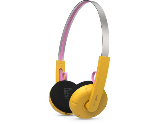 Philips TAMS1YL/00 Ringo Duo on-ear hovedtelefoner, gul billede 1