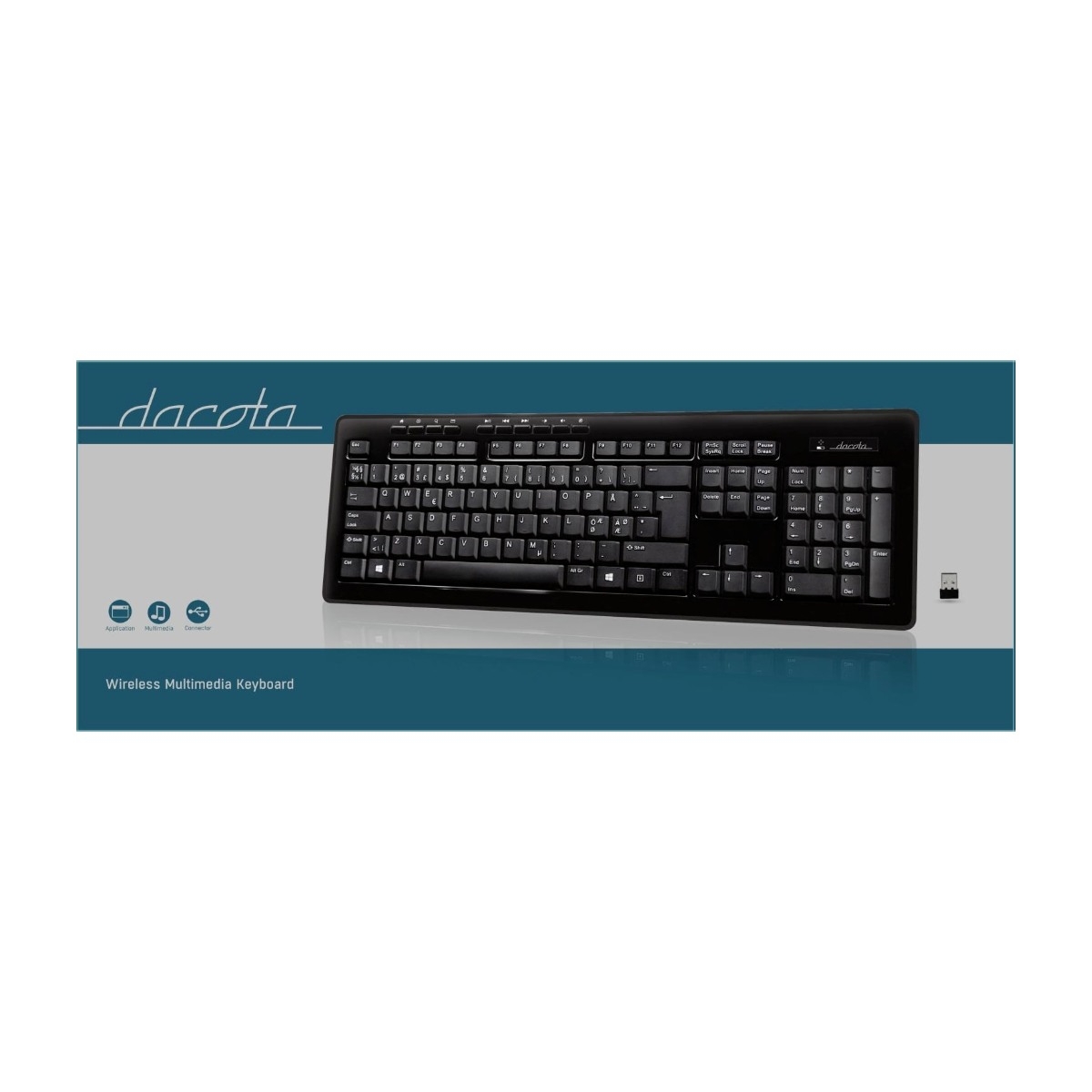 Dacota trådløs tastatur billede 2