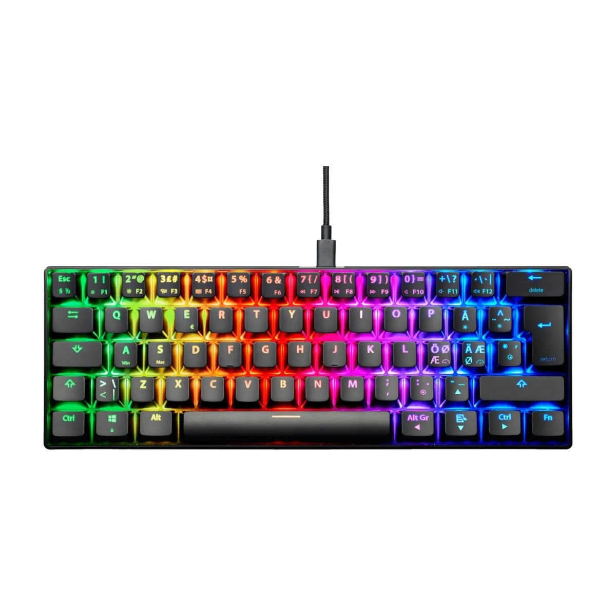 Exe Rascal Mini mekanisk RGB gaming tastatur billede 1