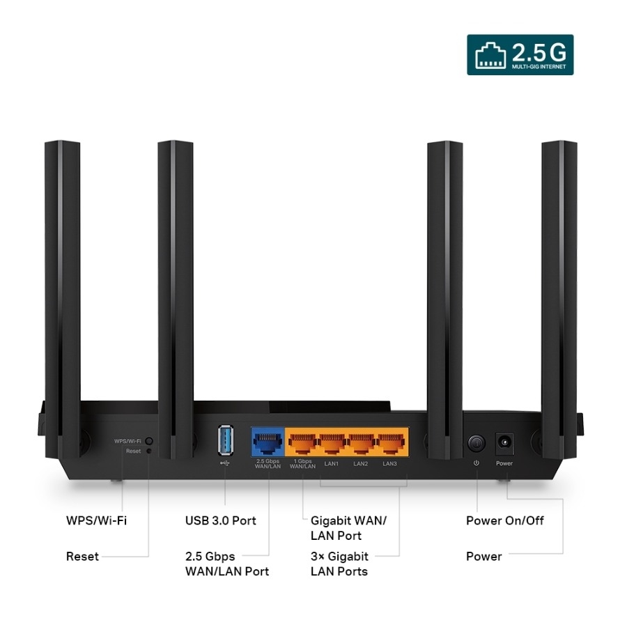 TP-Link Archer AX55 Pro AX3000 Wi-Fi 6 router billede 3