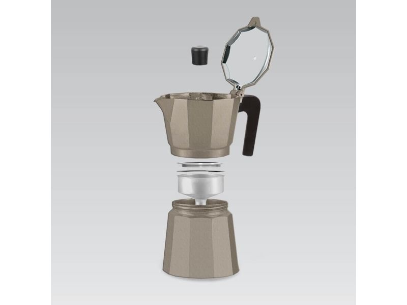 Maestro cafe og aluminium (6 kopper 300 ml) MR-1666-6-BROWN