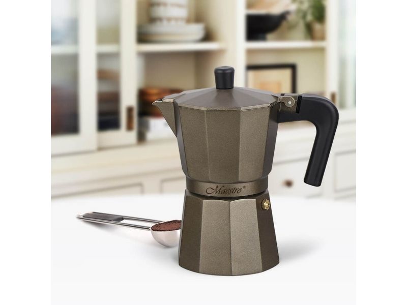Maestro cafe og aluminium (6 kopper 300 ml) MR-1666-6-BROWN