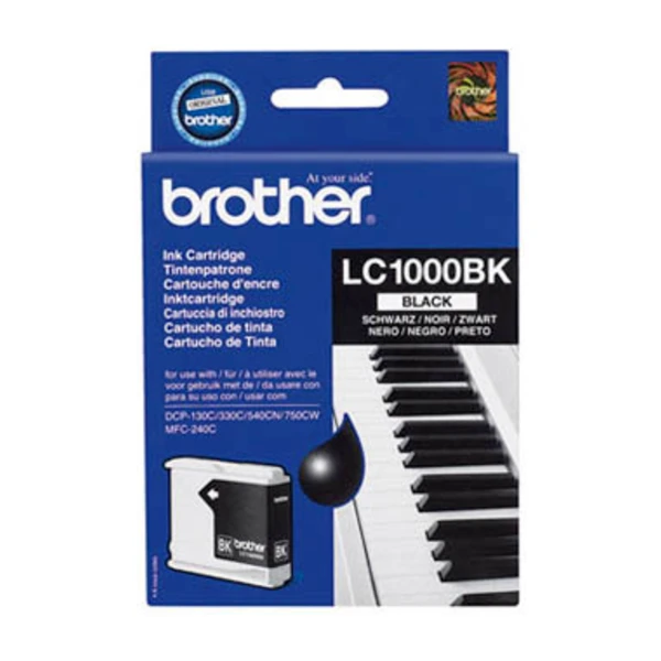 Brother LC-1000BK blækpatron 1 stk Original, sort billede 1