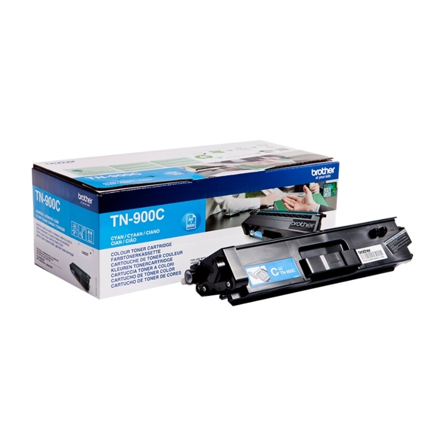 Brother TN-900C tonerpatron 1 stk Original, blå billede 3