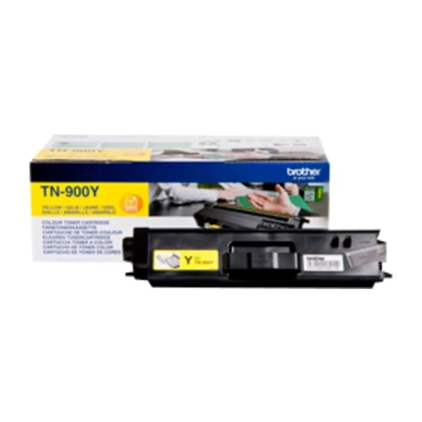 Brother TN-900Y tonerpatron 1 stk Original, gul billede 4