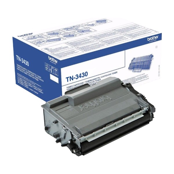 Brother TN-3430 tonerpatron 1 stk Original, sort billede 2