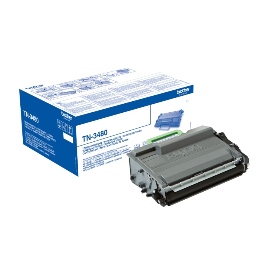 Brother TN-3480 tonerpatron 1 stk Original, sort billede 1