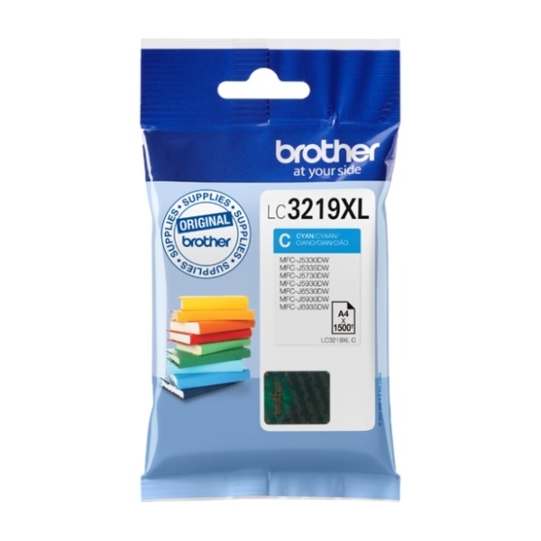 Brother LC3219XLC blækpatron, cyan billede 4