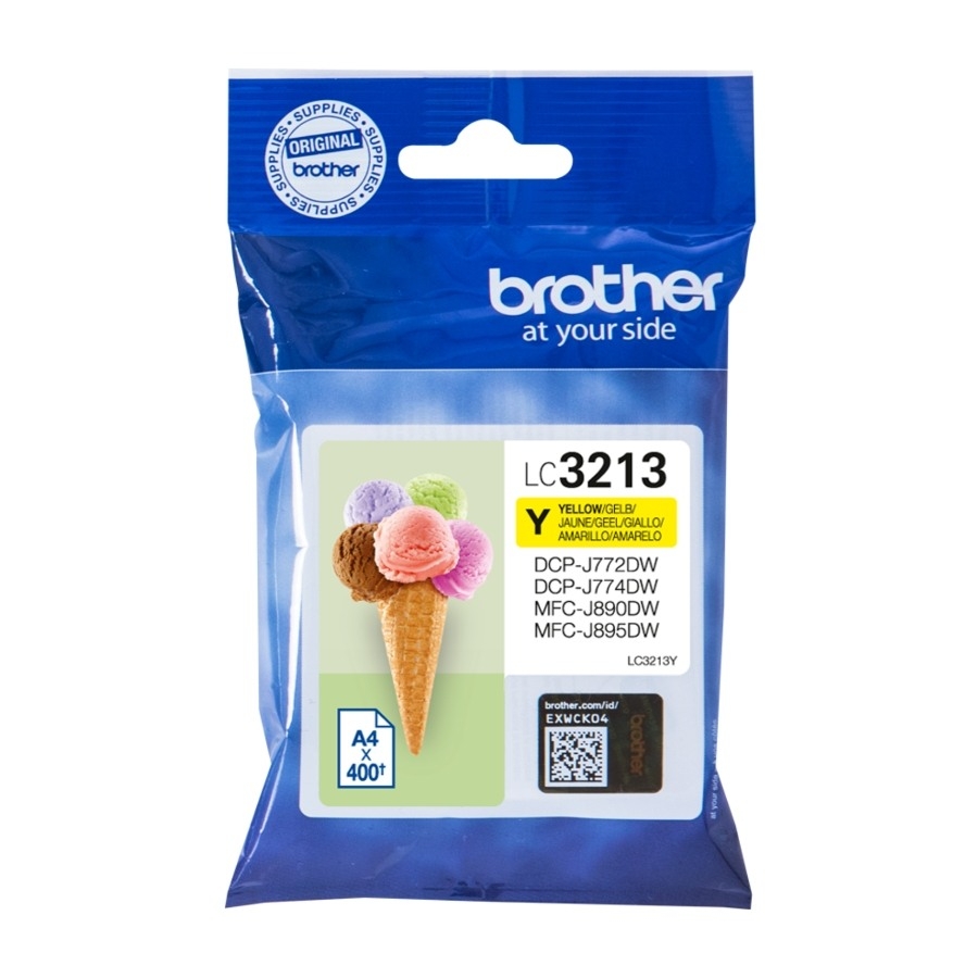 Brother LC-3213Y blækpatron Original Højt (Xl) Udbytte, gul billede 1