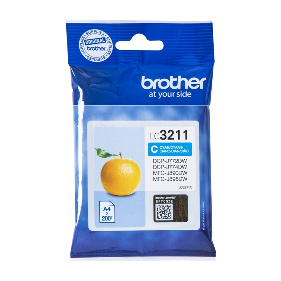 Brother LC-3211C blækpatron Original, blå billede 1
