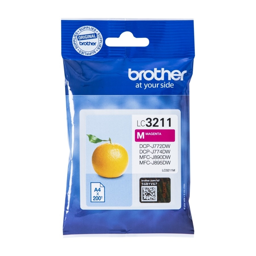 Brother LC-3211M blækpatron Original, magenta billede 1