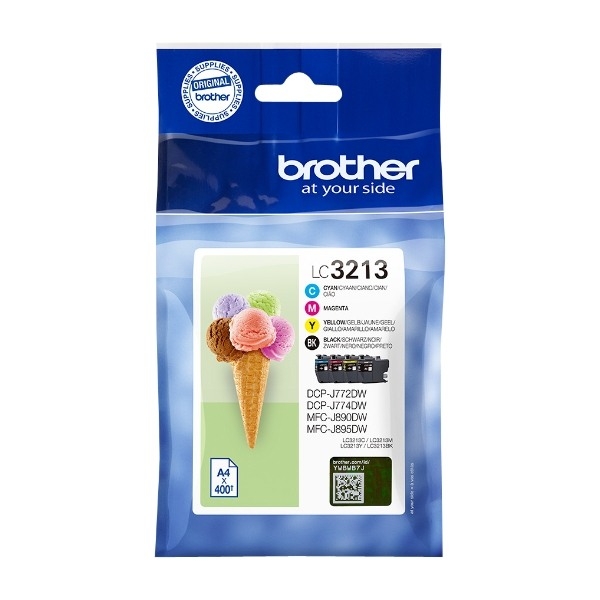 Brother LC-3213VALDR blækpatron Original Højt (Xl) Udbytte sort, blå, magenta, gul billede 1