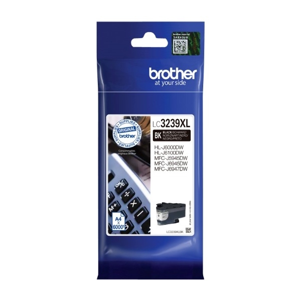 Brother LC-3239XLBK blækpatron 1 stk Original Højt (Xl) Udbytte, sort billede 1