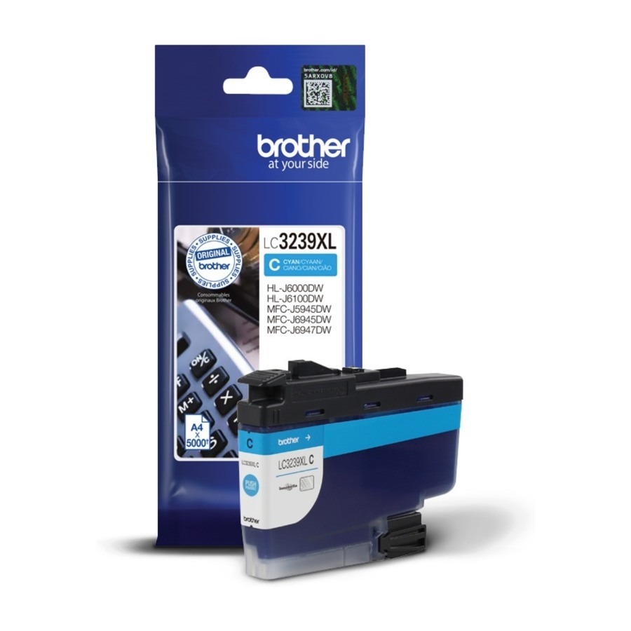 Brother LC-3239XLC blækpatron 1 stk Original Højt (Xl) Udbytte, blå billede 2