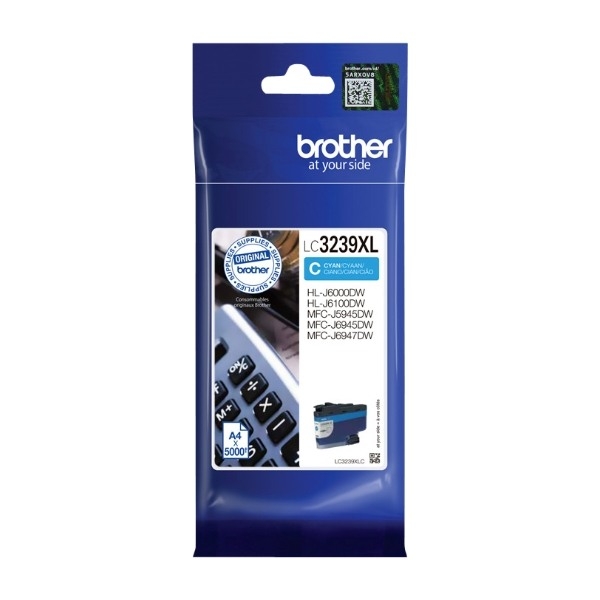 Brother LC-3239XLC blækpatron 1 stk Original Højt (Xl) Udbytte, blå billede 1