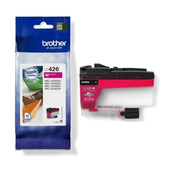 Brother LC-426M, magenta blækpatron billede 3