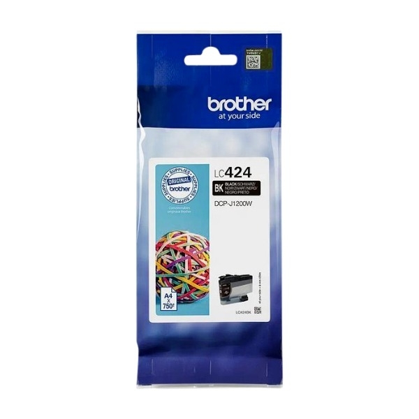 Brother LC-424BK blækpatron 1 PC (S) Original, sort billede 1