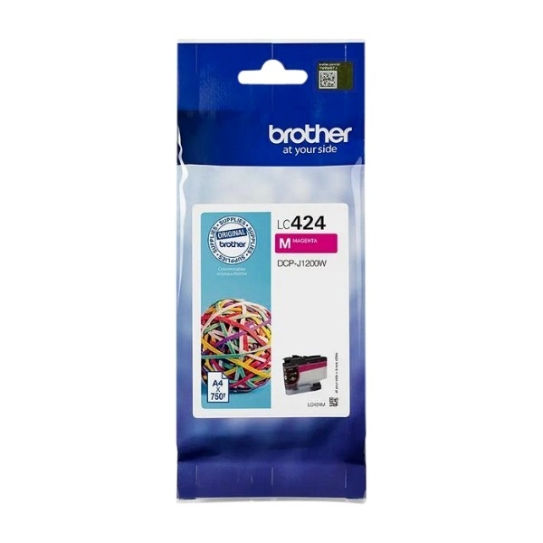 Brother LC-424M blækpatron 1 PC (S) Original, magenta billede 1