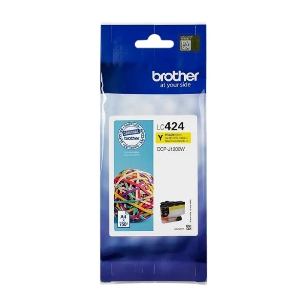 Brother LC-424Y blækpatron 1 PC (S) Original, gul billede 1