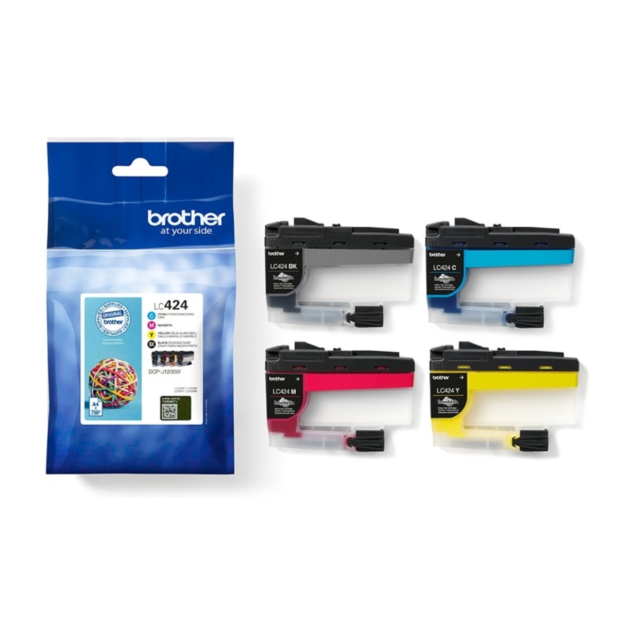 Brother LC424VALDR Valuepack 4 X blækpatroner billede 3