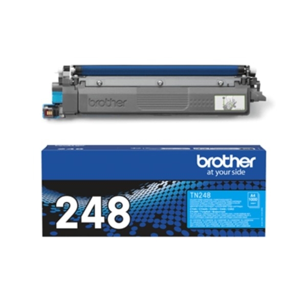Brother TN248C, cyan tonerpatron billede 4