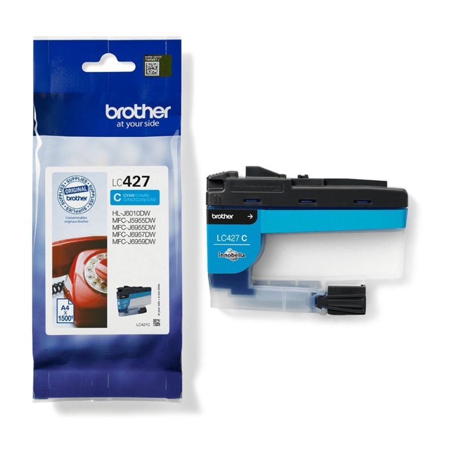 Brother LC-427C blækpatron, cyan billede 2