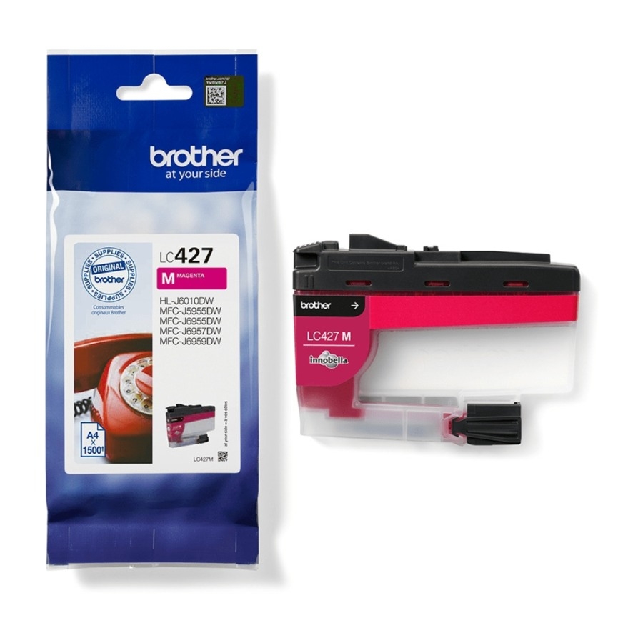 Brother LC-427M blækpatron, magenta billede 2