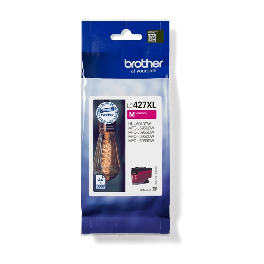 Brother LC-427XLM, magenta blækpatron billede 4