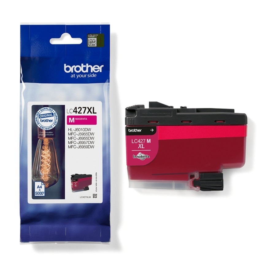 Brother LC-427XLM, magenta blækpatron billede 2