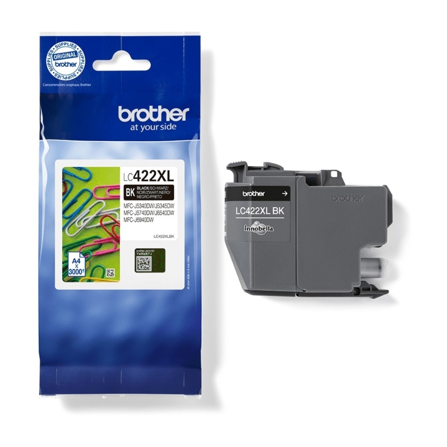 Brother LC422XLBK, sort blækpatron billede 3