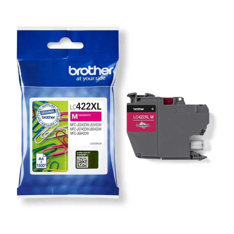 Brother LC422XLM, magenta blækpatron billede 3