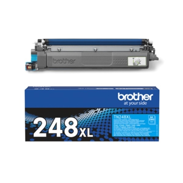 Brother TN248XLC, cyan tonerpatron billede 4