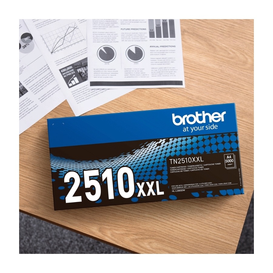 Brother TN2510XL HL-L2400, sort toner 3k billede 2