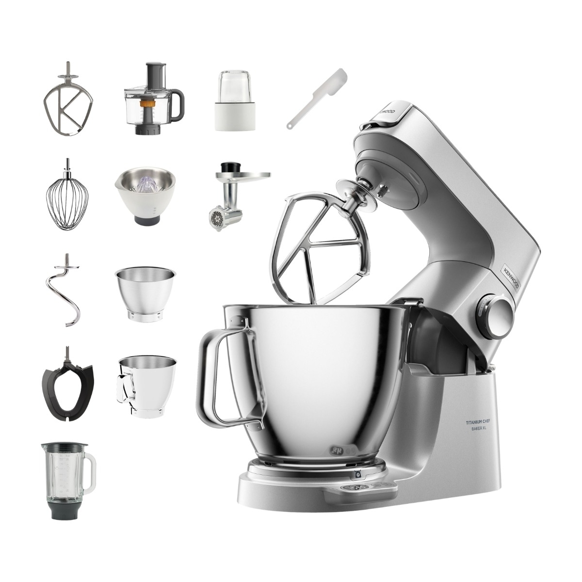 Kenwood Titanium Chef Baker XL KVL85.704SI køkkenmaskine