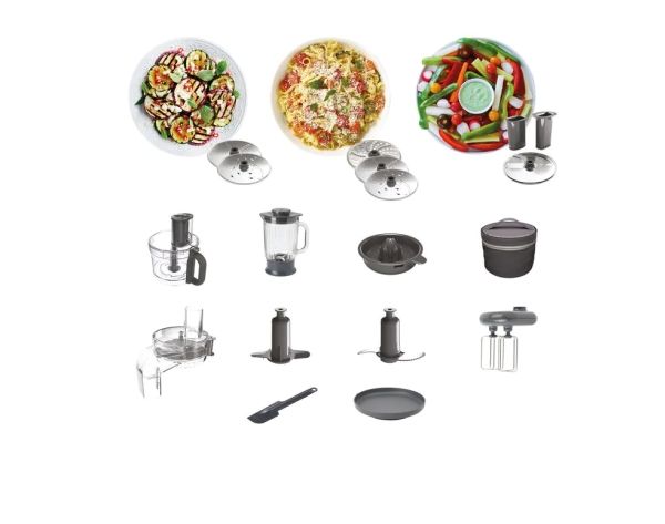 Kenwood FDM72.990SS, 3 L, Rustfrit stål, 1,5 L, 1,5 L, Plast, Glas
