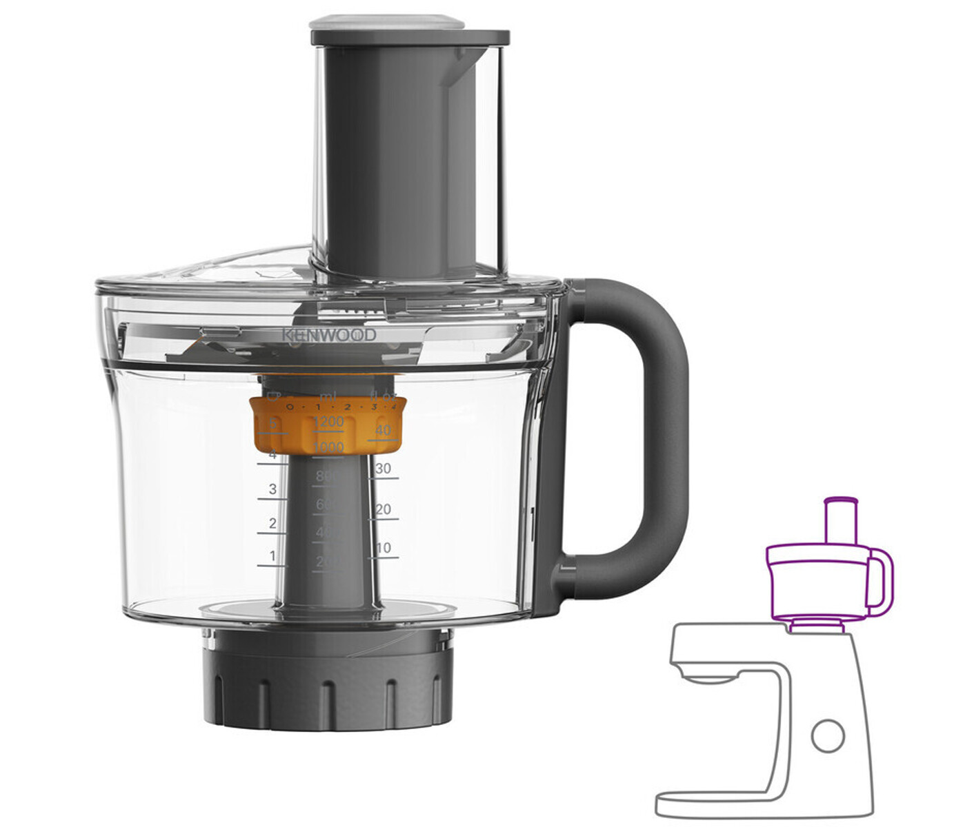 Kah65.000pl Foodprocessor Tilbehør Til Køkkenmaskine billede 3