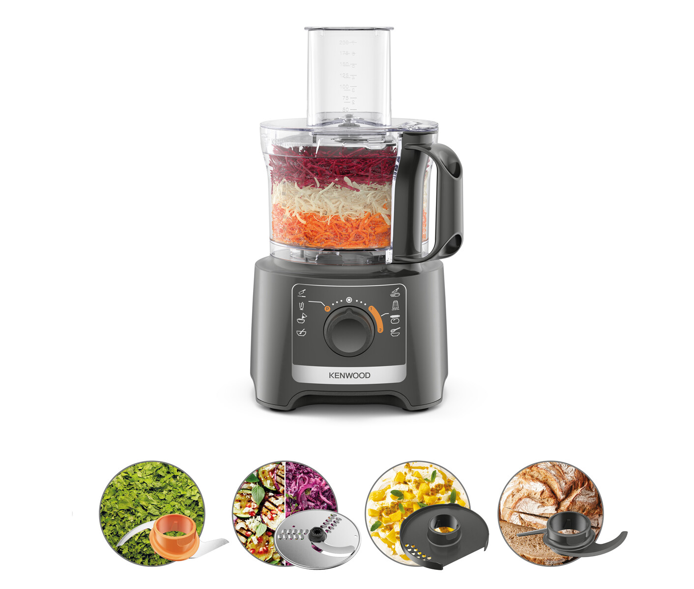 Kenwood FDP31.020GY Multipro Compact Foodprocessor billede 1