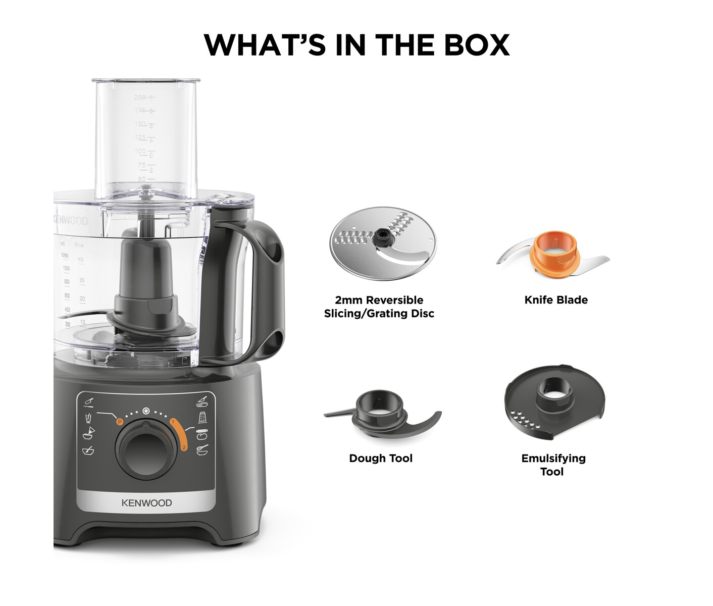 Kenwood FDP31.020GY Multipro Compact Foodprocessor billede 6