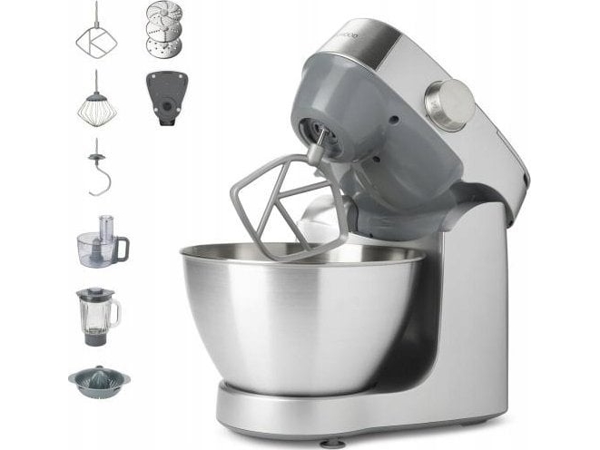 Kenwood Prospero+, 4,3 L, Sølv, Rustfrit stål, Dreje, 1,6 kg, 0,5 kg, 8 æg