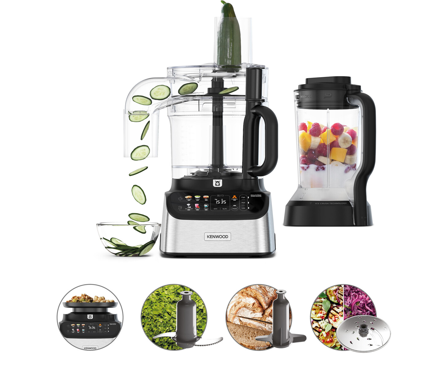 Kenwood Fdm73.480ss Multipro Onetouch Foodprocessor