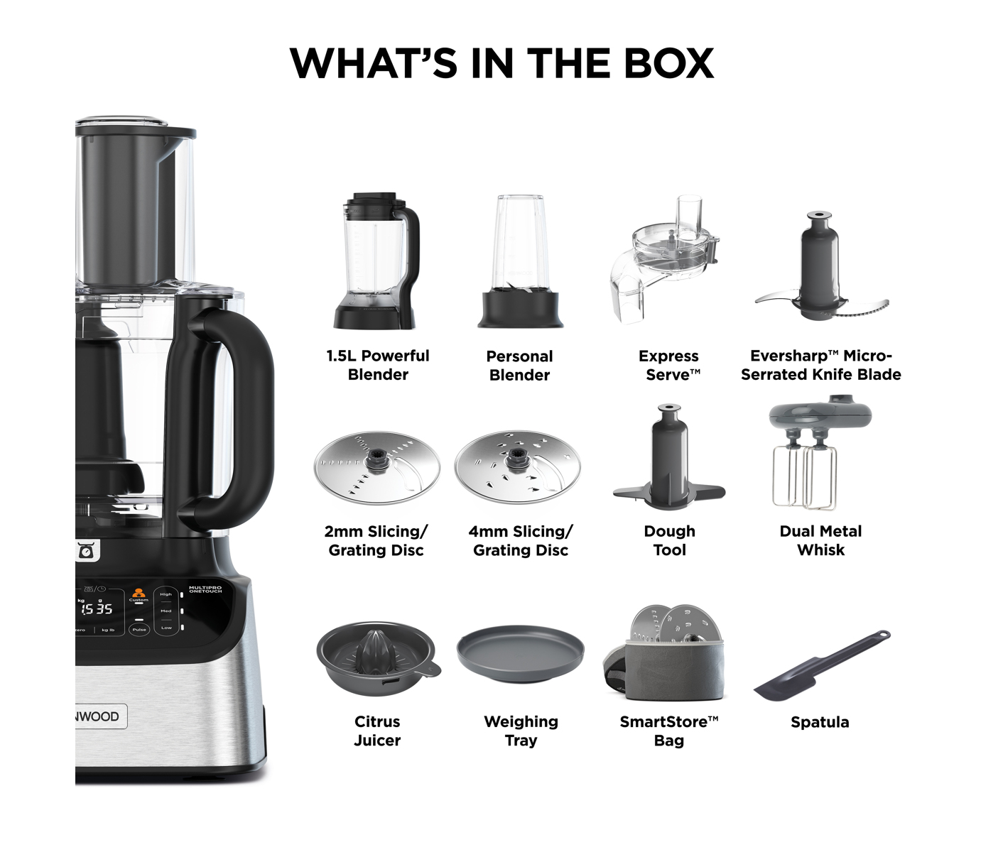 Kenwood FDM73.850SS foodprocessor billede 8