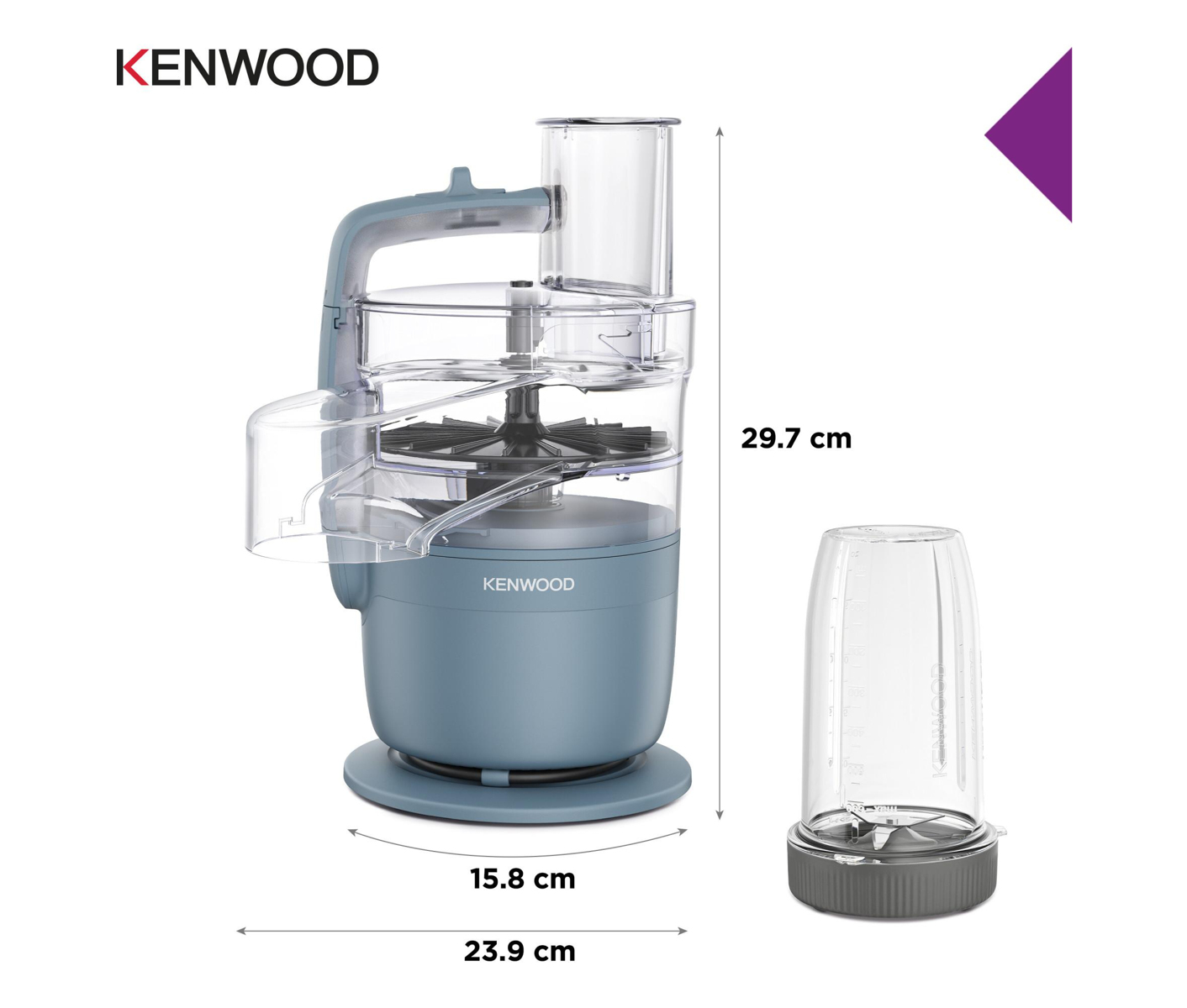 Kenwood FDP23.380.GY Multipro Go Foodprocessor